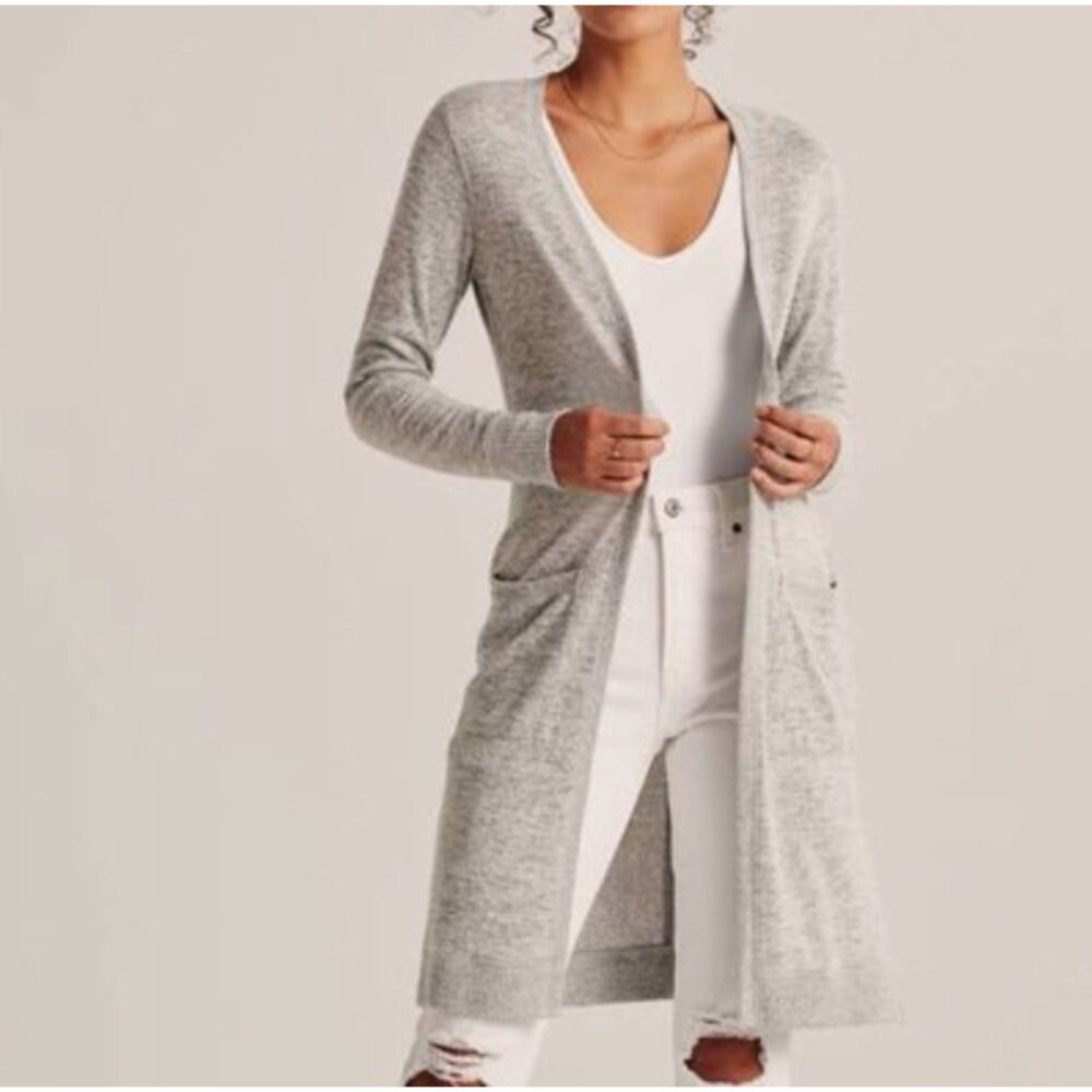 Abercrombie & Fitch Soft A&F Cozy Duster Long Line Cardigan Women's Medium